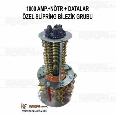 1000 AMP. Özel Slipring Bilezik Grubu