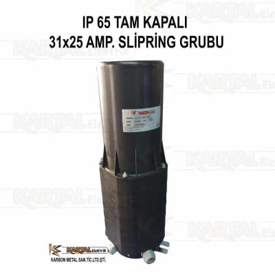 IP 65 Tam Kapalı 31x65 AMP Slipring Grubu